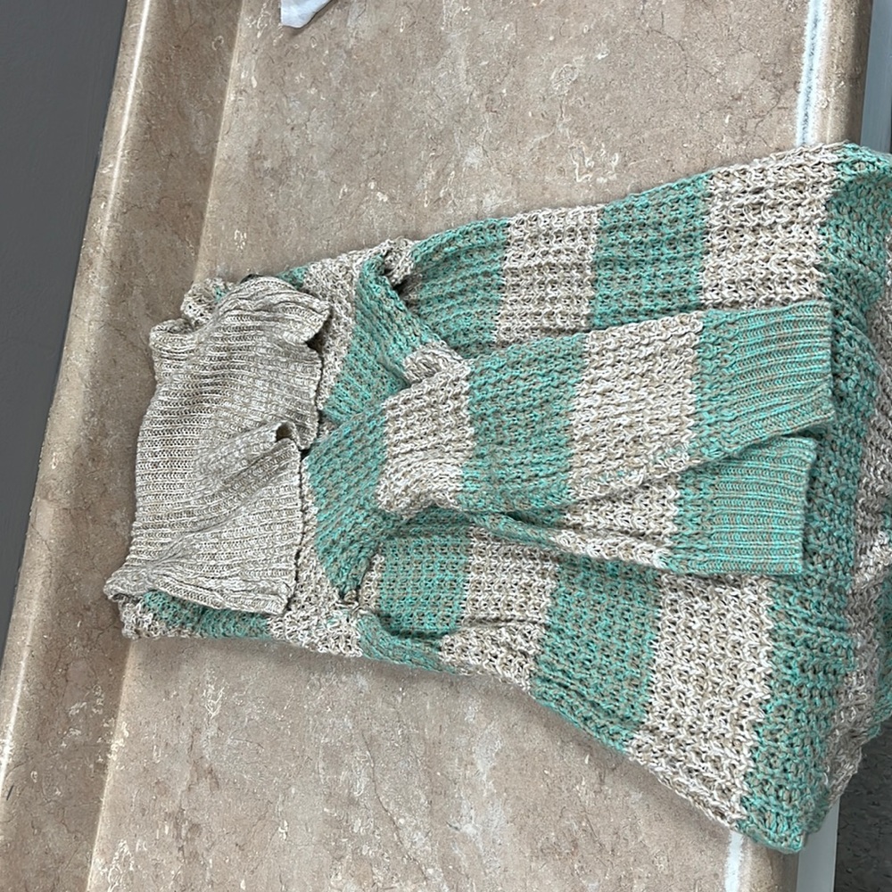 Cowl neck long sweater